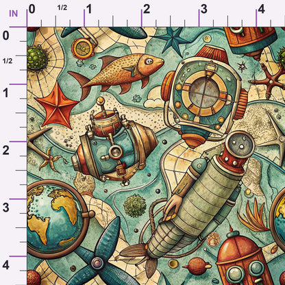 Reef Reverie Pattern 14 Minky Fabric