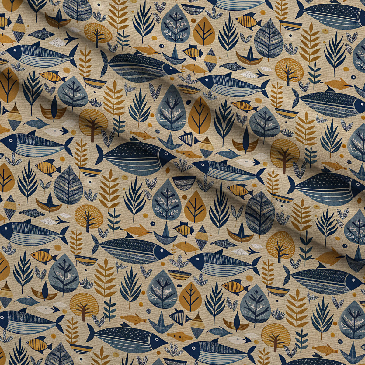 Reef Reverie Pattern 17 Minky Fabric