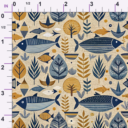 Reef Reverie Pattern 17 Minky Fabric