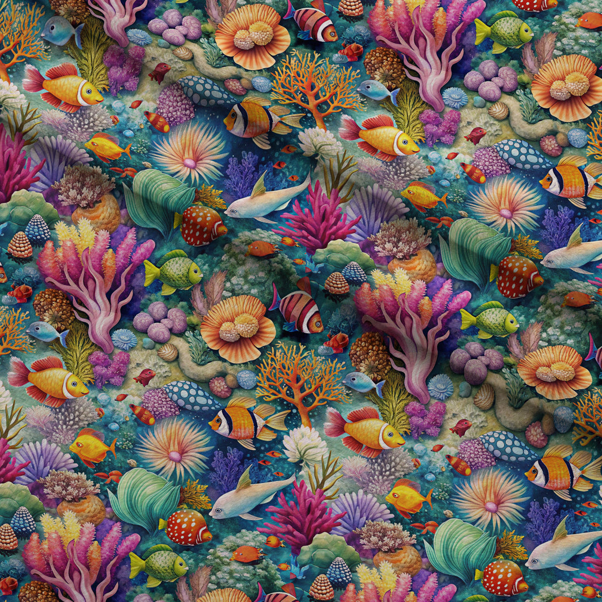 Reef Reverie Pattern 22 Minky Fabric