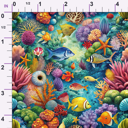 Reef Reverie Pattern 23 Minky Fabric