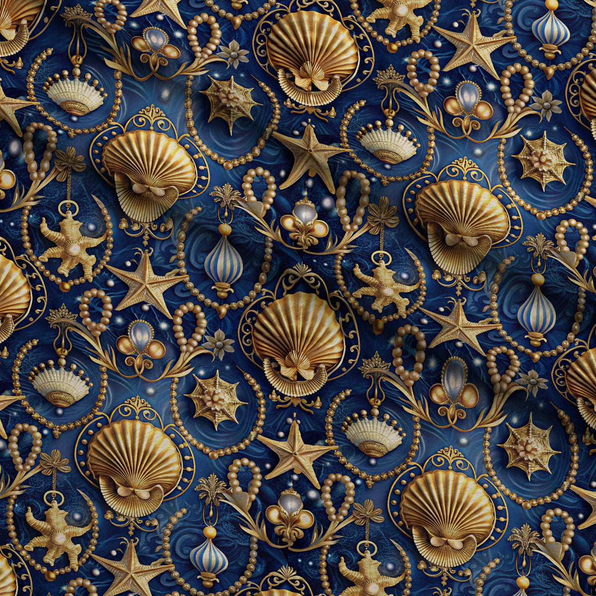 Reef Reverie Pattern 4 Minky Fabric