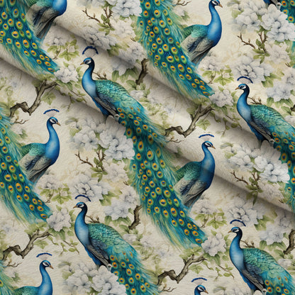 Regal Plumes Pattern 1 Minky Fabric