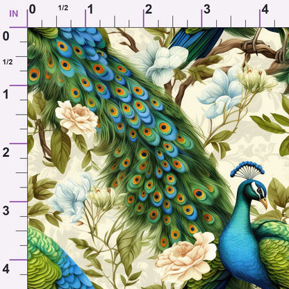 Regal Plumes Pattern 10 Minky Fabric