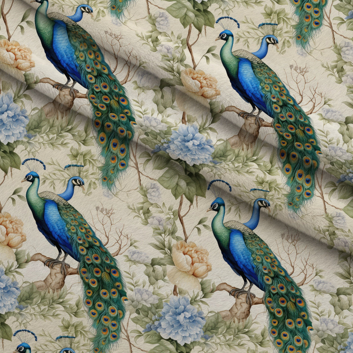 Regal Plumes Pattern 3 Minky Fabric