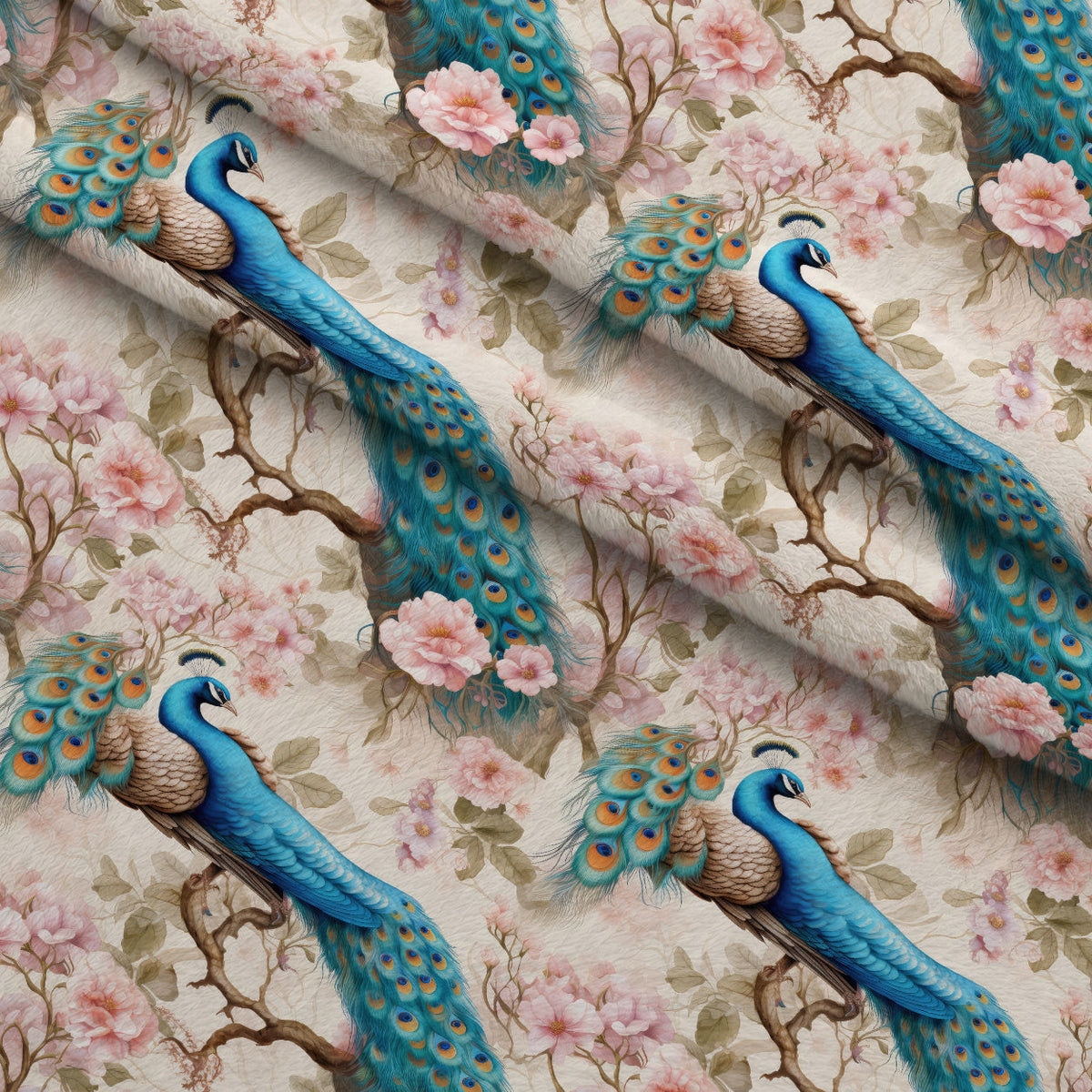 Regal Plumes Pattern 5 Minky Fabric