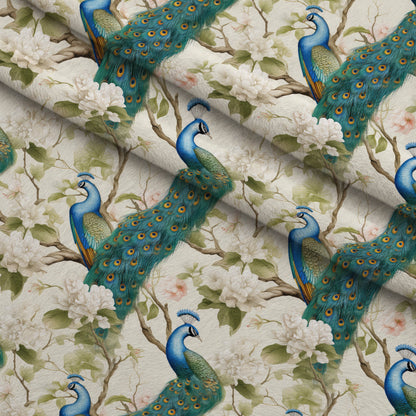 Regal Plumes Pattern 6 Minky Fabric