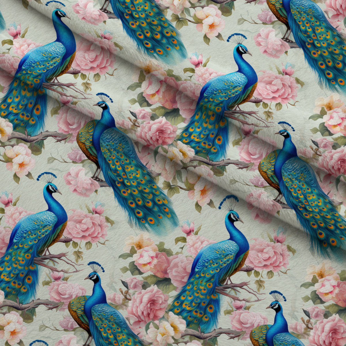 Regal Plumes Pattern 7 Minky Fabric