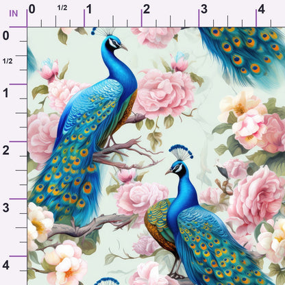 Regal Plumes Pattern 7 Minky Fabric