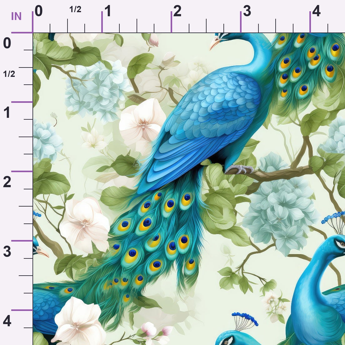 Regal Plumes Pattern 8 Minky Fabric