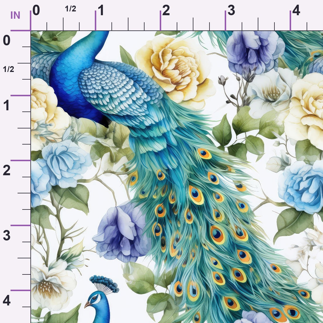 Regal Plumes Pattern 9 Minky Fabric