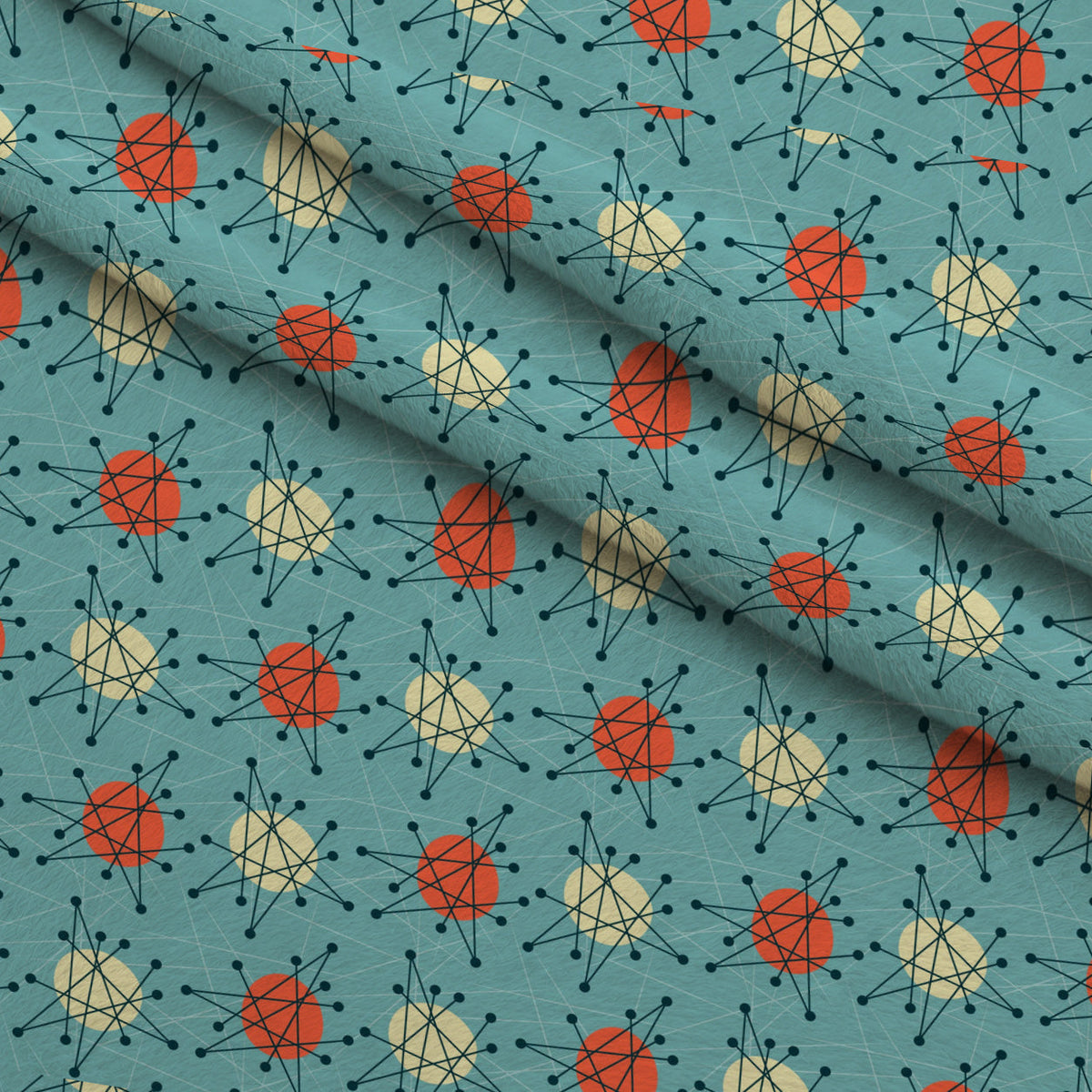 Retro Boomerangs Pattern 3 Minky Fabric