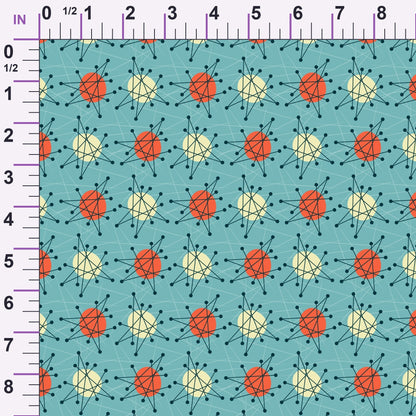 Retro Boomerangs Pattern 3 Minky Fabric