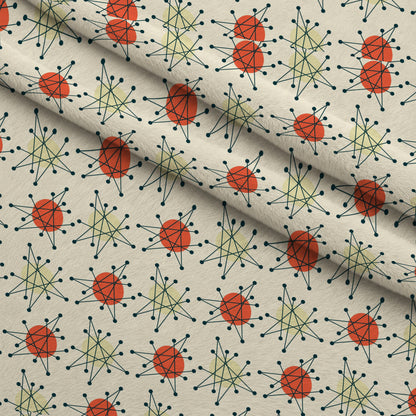 Retro Boomerangs Pattern 9 Minky Fabric