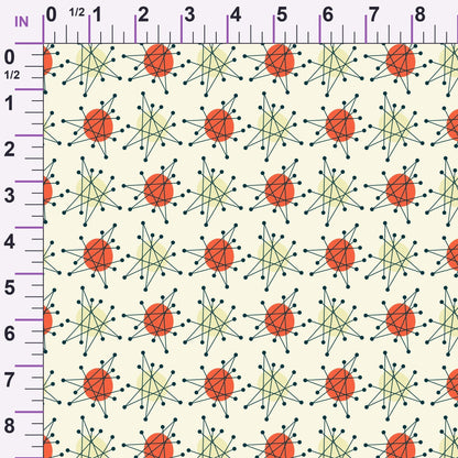 Retro Boomerangs Pattern 9 Minky Fabric