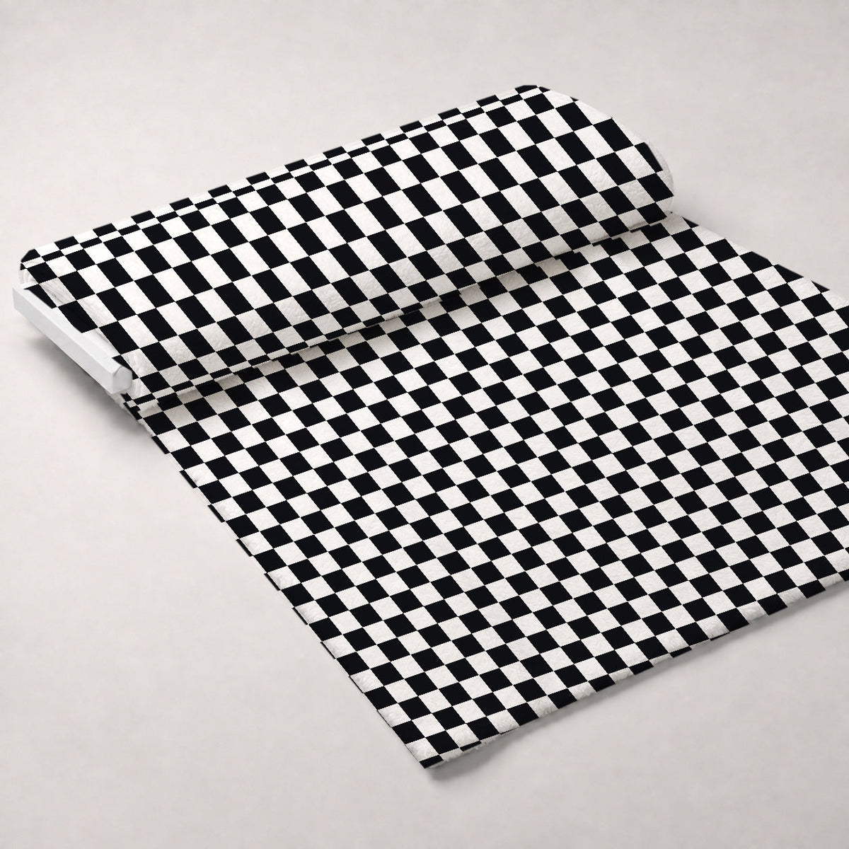 Retro Daisy Checkers Pattern 14 Minky Fabric