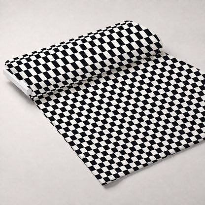 Retro Daisy Checkers Pattern 14 Minky Fabric