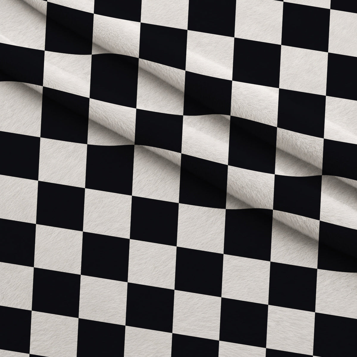 Retro Daisy Checkers Pattern 14 Minky Fabric