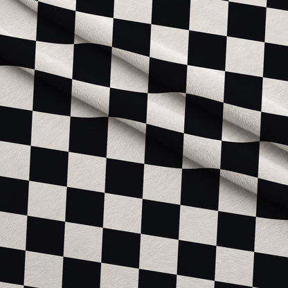 Retro Daisy Checkers Pattern 14 Minky Fabric