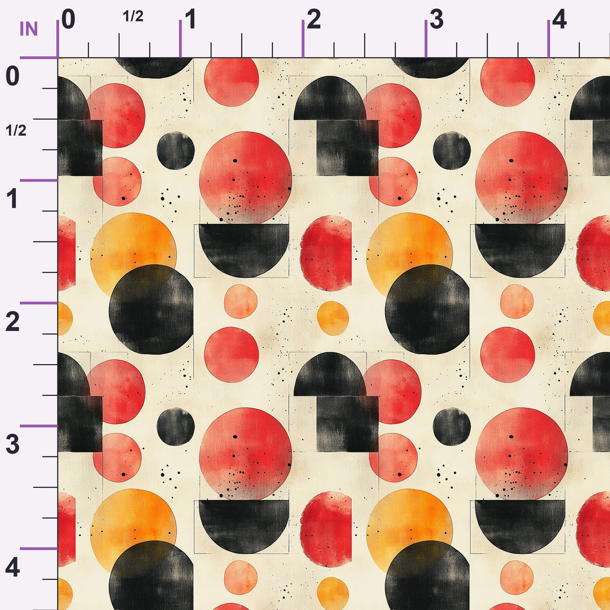 Retro Ember Wash Pattern 5 Minky Fabric