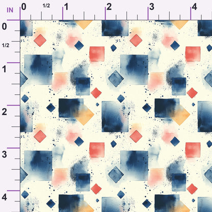 Retro Ember Wash Pattern 7 Minky Fabric