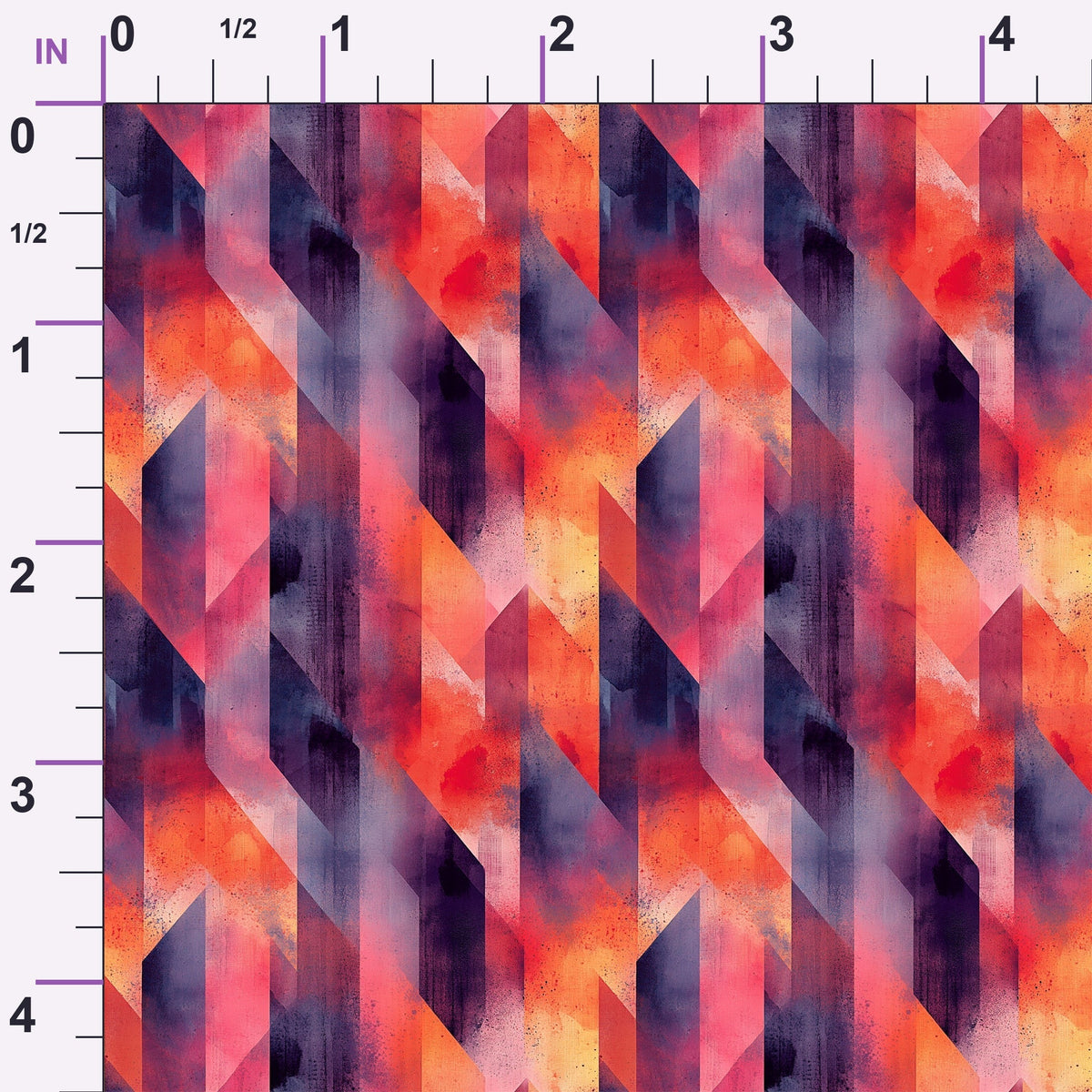 Retro Ember Wash Pattern 9 Minky Fabric