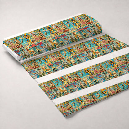 Retro Glamour Gals Pattern 1 Minky Fabric