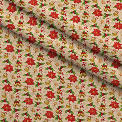 Retro Holiday Cheer Pattern 3 Minky Fabric