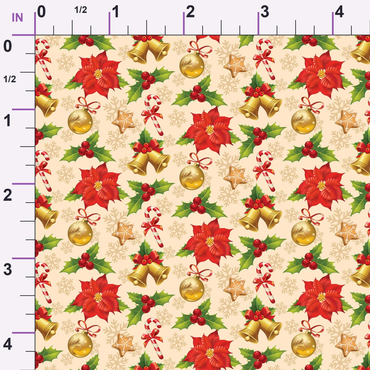 Retro Holiday Cheer Pattern 3 Minky Fabric