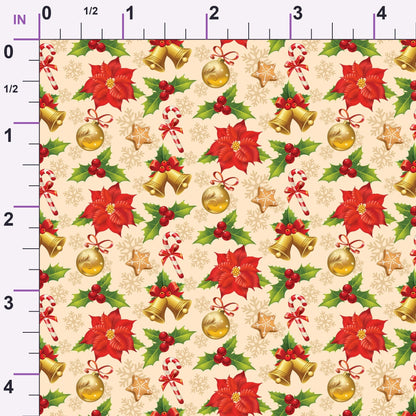 Retro Holiday Cheer Pattern 3 Minky Fabric