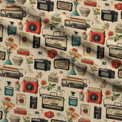 Retro Keepsakes Pattern 10 Minky Fabric