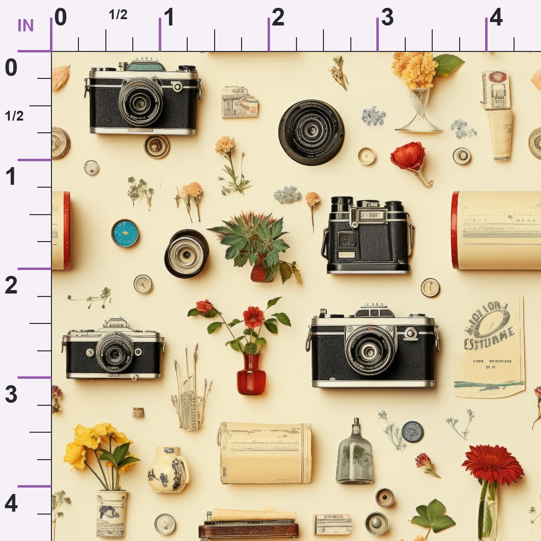 Retro Keepsakes Pattern 11 Minky Fabric