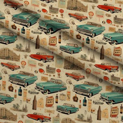 Retro Keepsakes Pattern 12 Minky Fabric