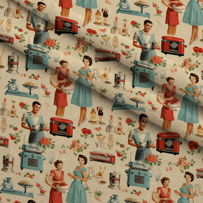 Retro Keepsakes Pattern 13 Minky Fabric