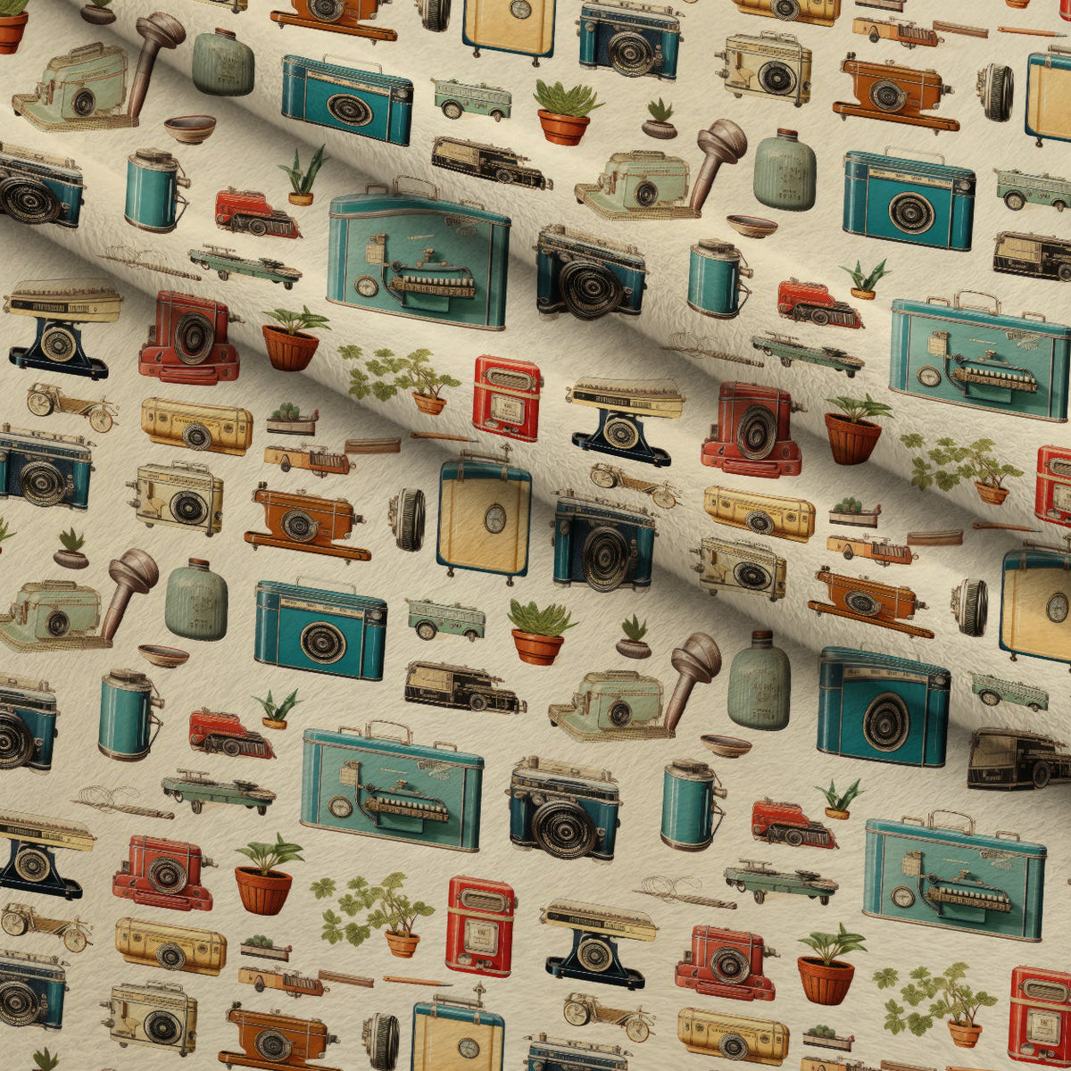 Retro Keepsakes Pattern 18 Minky Fabric