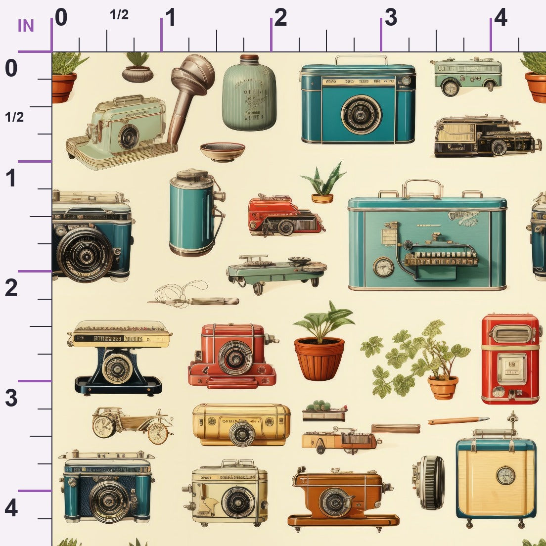 Retro Keepsakes Pattern 18 Minky Fabric