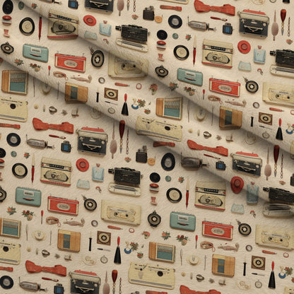 Retro Keepsakes Pattern 21 Minky Fabric