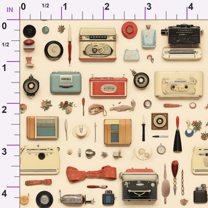 Retro Keepsakes Pattern 21 Minky Fabric