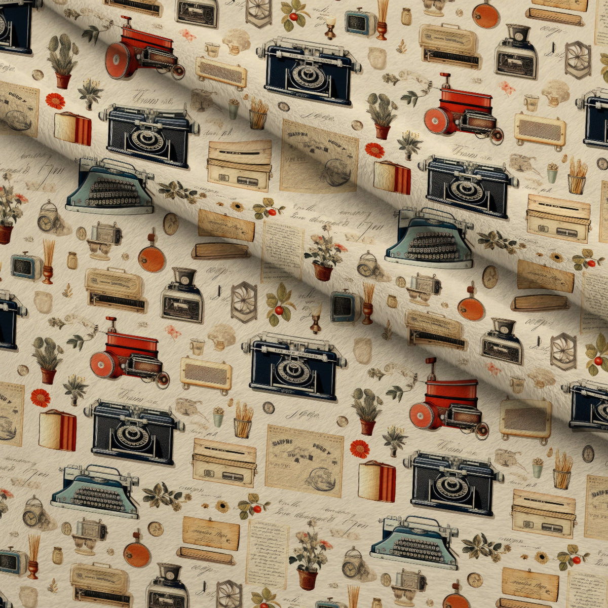 Retro Keepsakes Pattern 22 Minky Fabric