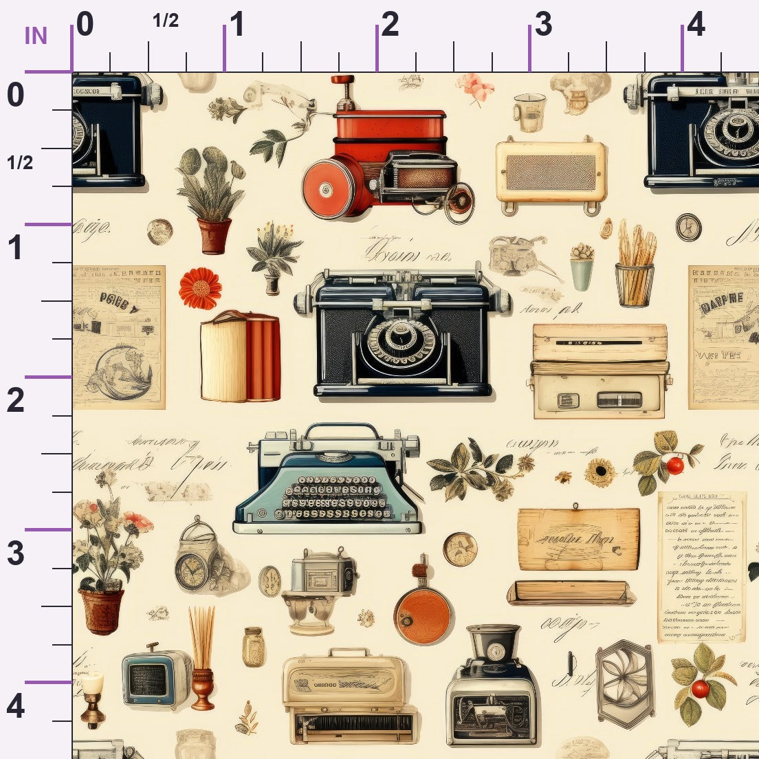Retro Keepsakes Pattern 22 Minky Fabric