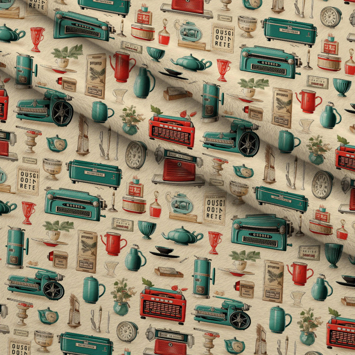 Retro Keepsakes Pattern 23 Minky Fabric