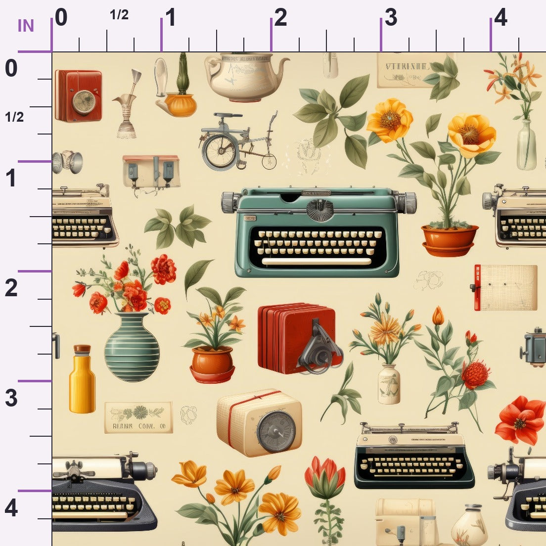 Retro Keepsakes Pattern 24 Minky Fabric