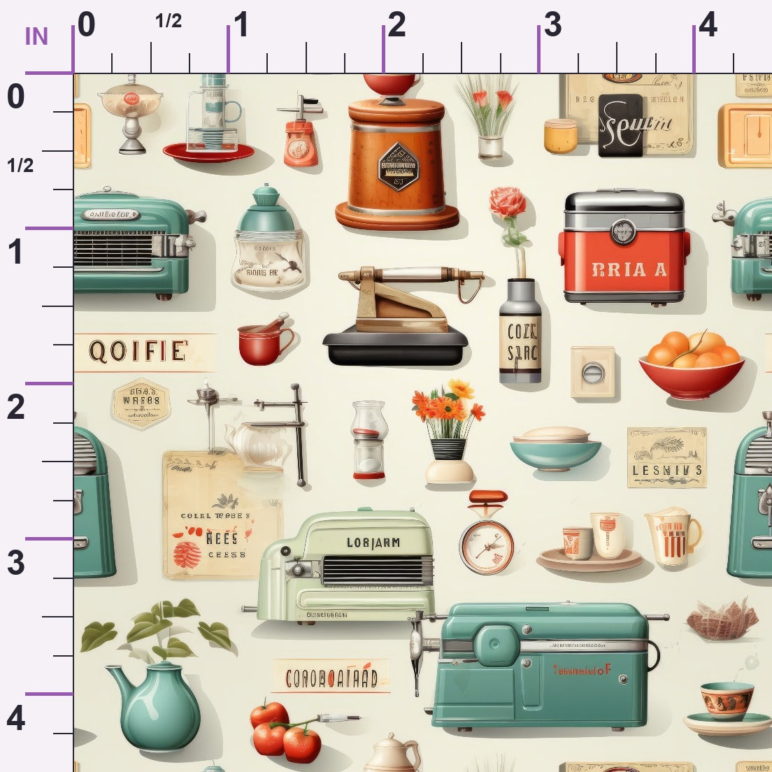 Retro Keepsakes Pattern 25 Minky Fabric