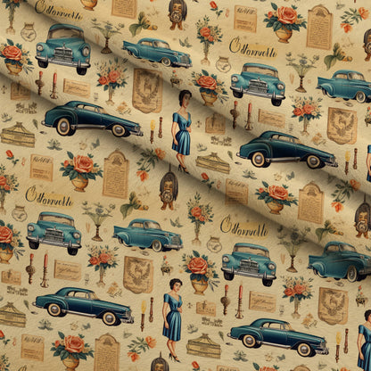 Retro Keepsakes Pattern 26 Minky Fabric
