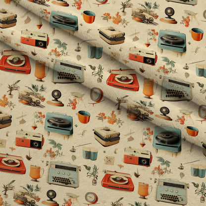 Retro Keepsakes Pattern 4 Minky Fabric