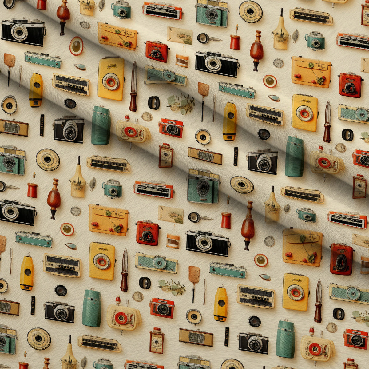 Retro Keepsakes Pattern 8 Minky Fabric