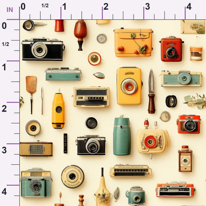 Retro Keepsakes Pattern 8 Minky Fabric