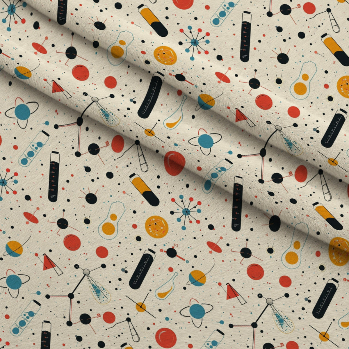Retro Lab Pattern 10 Minky Fabric