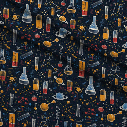 Retro Lab Pattern 11 Minky Fabric