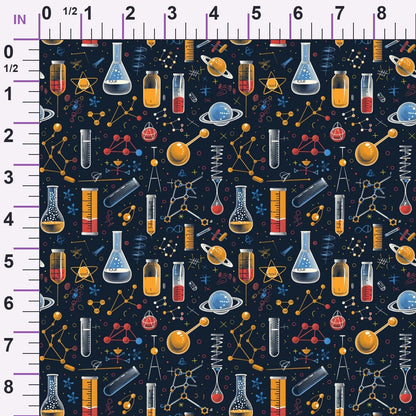 Retro Lab Pattern 11 Minky Fabric